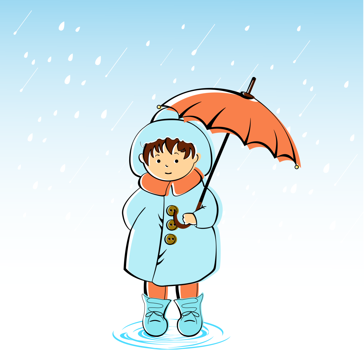 Мальчик под зонтиком. Девочка под зонтиком. Мальчик с зонтиком мультяшный. Зонтик для детей. Дети под зонтиком